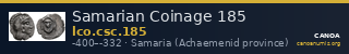 Samarian Coinage 185 — CANOA