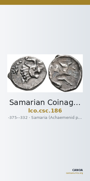 Samarian Coinage 186 — CANOA