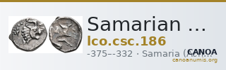 Samarian Coinage 186 — CANOA