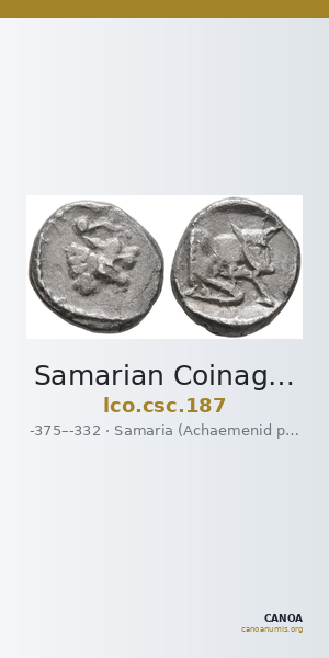 Samarian Coinage 187 — CANOA