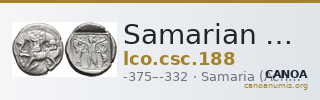 Samarian Coinage 188 — CANOA