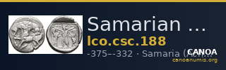 Samarian Coinage 188 — CANOA