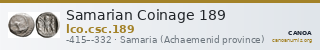 Samarian Coinage 189 — CANOA