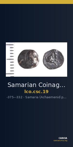 Samarian Coinage 19 — CANOA
