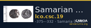 Samarian Coinage 19 — CANOA