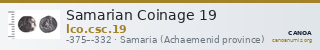 Samarian Coinage 19 — CANOA