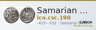 Samarian Coinage 190 — CANOA