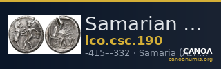 Samarian Coinage 190 — CANOA
