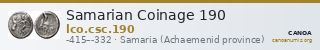 Samarian Coinage 190 — CANOA