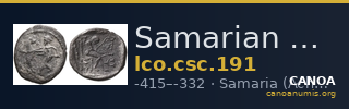 Samarian Coinage 191 — CANOA