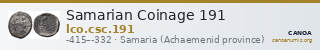 Samarian Coinage 191 — CANOA