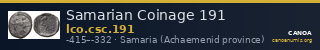 Samarian Coinage 191 — CANOA