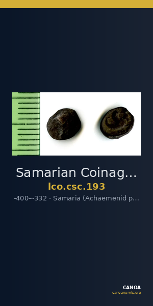 Samarian Coinage 193 — CANOA