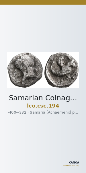 Samarian Coinage 194 — CANOA