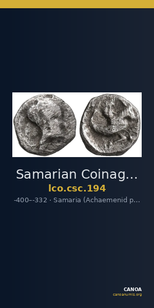Samarian Coinage 194 — CANOA