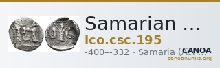 Samarian Coinage 195 — CANOA