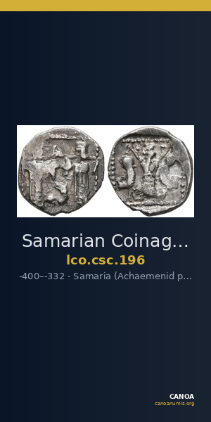 Samarian Coinage 196 — CANOA