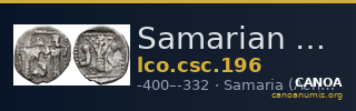 Samarian Coinage 196 — CANOA