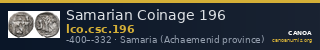 Samarian Coinage 196 — CANOA