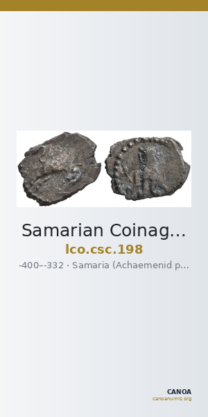 Samarian Coinage 198 — CANOA