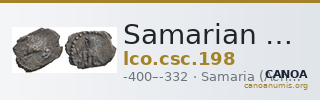 Samarian Coinage 198 — CANOA