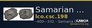 Samarian Coinage 198 — CANOA