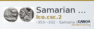 Samarian Coinage 2 — CANOA