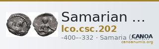 Samarian Coinage 202 — CANOA