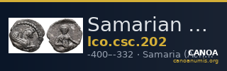 Samarian Coinage 202 — CANOA