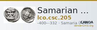 Samarian Coinage 205 — CANOA