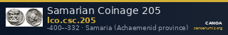 Samarian Coinage 205 — CANOA