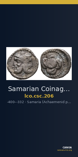 Samarian Coinage 206 — CANOA