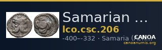 Samarian Coinage 206 — CANOA