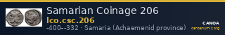 Samarian Coinage 206 — CANOA