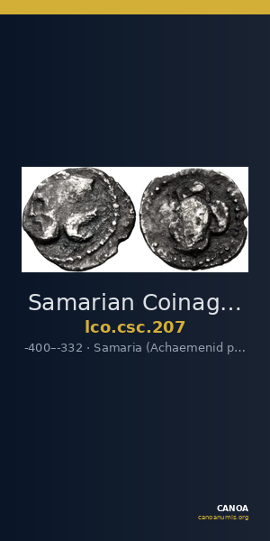 Samarian Coinage 207 — CANOA