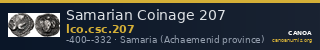 Samarian Coinage 207 — CANOA