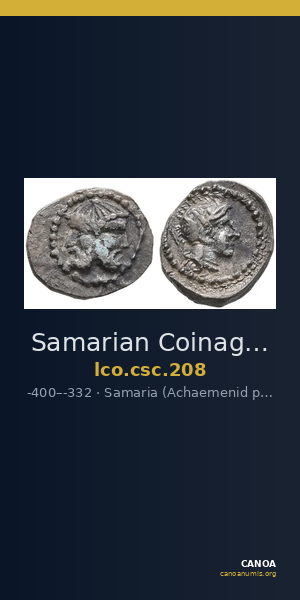Samarian Coinage 208 — CANOA