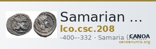 Samarian Coinage 208 — CANOA