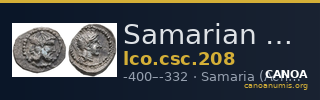Samarian Coinage 208 — CANOA