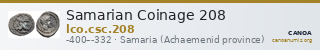 Samarian Coinage 208 — CANOA