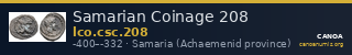 Samarian Coinage 208 — CANOA