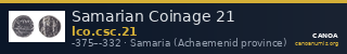Samarian Coinage 21 — CANOA