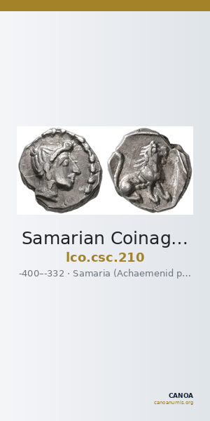 Samarian Coinage 210 — CANOA