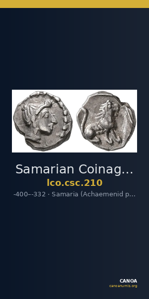 Samarian Coinage 210 — CANOA