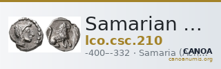 Samarian Coinage 210 — CANOA