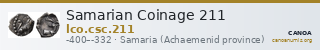 Samarian Coinage 211 — CANOA