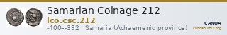 Samarian Coinage 212 — CANOA