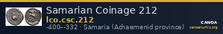 Samarian Coinage 212 — CANOA