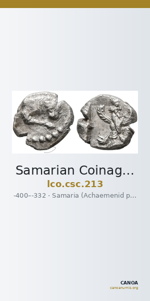 Samarian Coinage 213 — CANOA