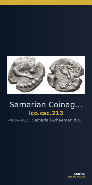Samarian Coinage 213 — CANOA